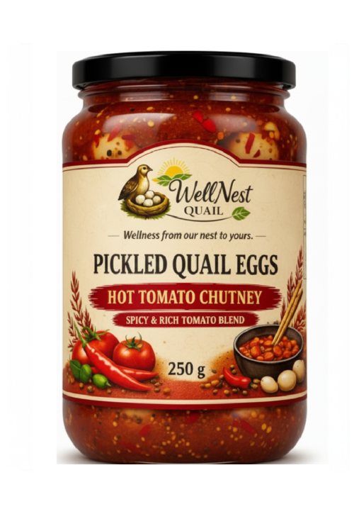 Quail Eggs in Hot Tomato Chutney