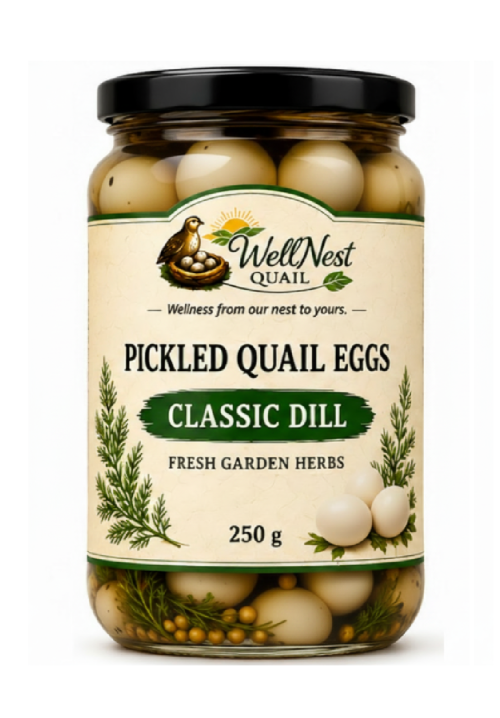 Classic Dill Pickled Quail Eggs